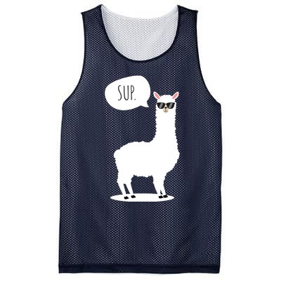 Sup No Drama Llama Alpaca Mesh Reversible Basketball Jersey Tank