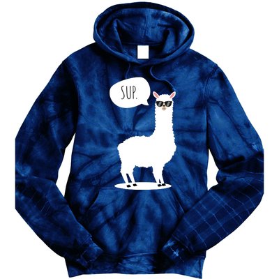 Sup No Drama Llama Alpaca Tie Dye Hoodie