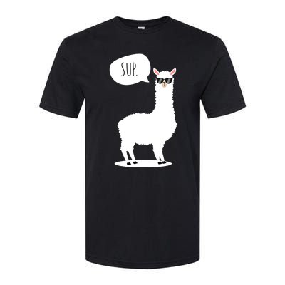 Sup No Drama Llama Alpaca Softstyle CVC T-Shirt