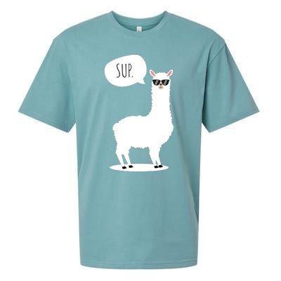 Sup No Drama Llama Alpaca Sueded Cloud Jersey T-Shirt