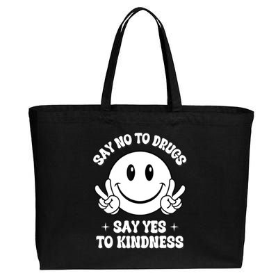 Say Not Drugfree Say Yes To Kindness Red Ribbon Week Cotton Canvas Jumbo Tote