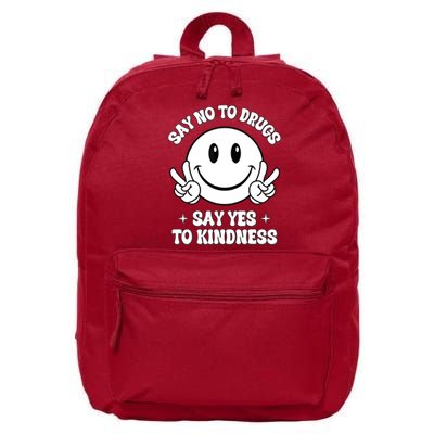 Say Not Drugfree Say Yes To Kindness Red Ribbon Week 16 in Basic Backpack