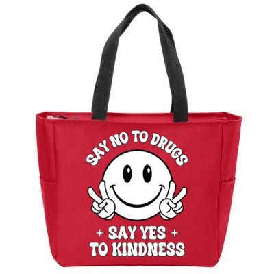 Say Not Drugfree Say Yes To Kindness Red Ribbon Week Zip Tote Bag