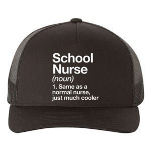 School Nurse Definition Funny Back To School First Day Yupoong Adult 5-Panel Trucker Hat