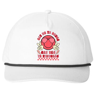 Say Not Drugfree Say Yes To Kindness Red Ribbon Week Retro Snapback Five-Panel Rope Hat