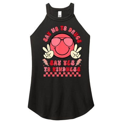 Say Not Drugfree Say Yes To Kindness Red Ribbon Week Retro Women’s Perfect Tri Rocker Tank