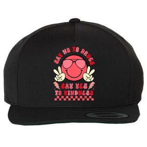 Say Not Drugfree Say Yes To Kindness Red Ribbon Week Retro Wool Snapback Cap