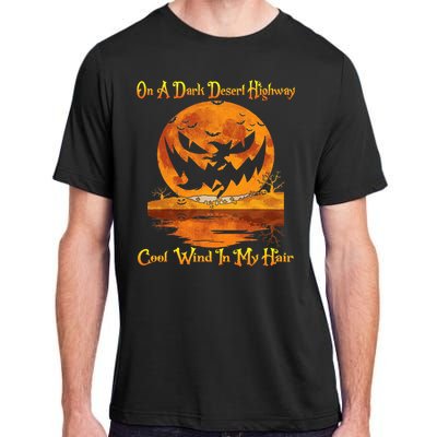 Spooky Night Drive Halloween Road Trip Adult ChromaSoft Performance T-Shirt