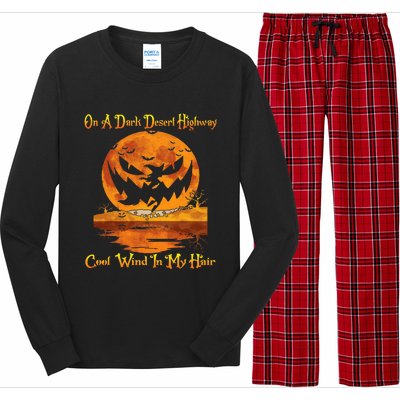 Spooky Night Drive Halloween Road Trip Long Sleeve Pajama Set