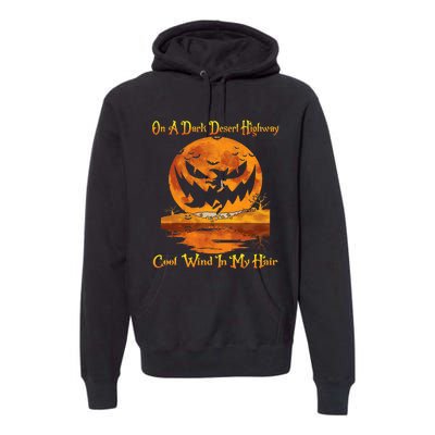 Spooky Night Drive Halloween Road Trip Premium Hoodie