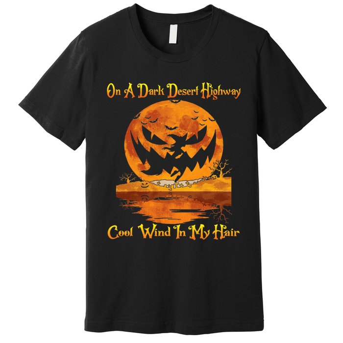 Spooky Night Drive Halloween Road Trip Premium T-Shirt