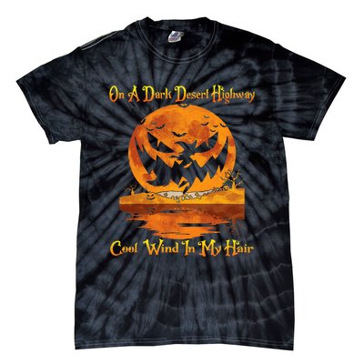 Spooky Night Drive Halloween Road Trip Tie-Dye T-Shirt