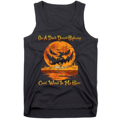 Spooky Night Drive Halloween Road Trip Tank Top