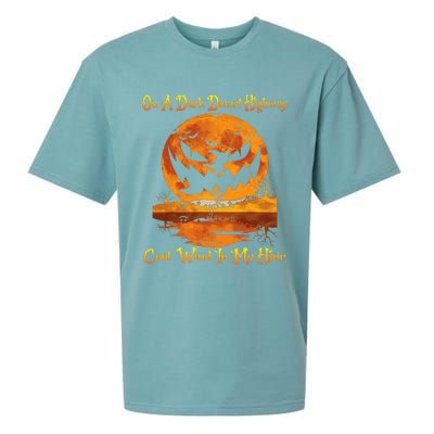 Spooky Night Drive Halloween Road Trip Sueded Cloud Jersey T-Shirt