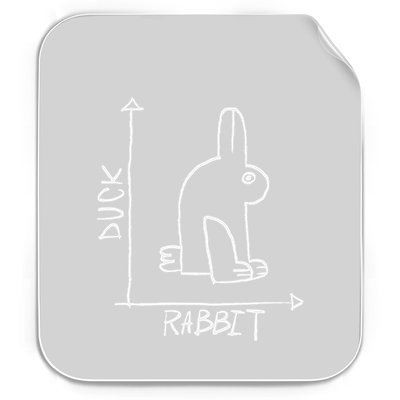 Science Nerd Duck Or Rabbit Physics Math Geek Permanent Decal Sticker
