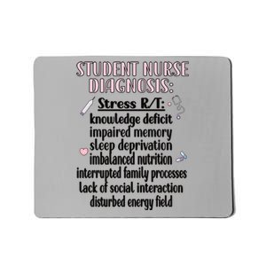 Student Nurse Diagnosis Nursing School Student Nurse Student Gift Mousepad