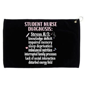 Student Nurse Diagnosis Nursing School Student Nurse Student Gift Grommeted Golf Towel