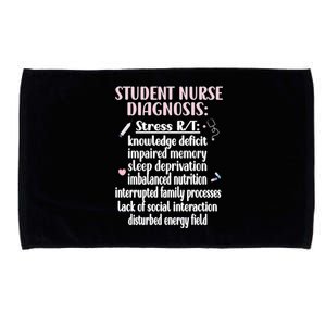 Student Nurse Diagnosis Nursing School Student Nurse Student Gift Microfiber Hand Towel