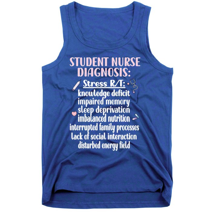 Student Nurse Diagnosis Nursing School Student Nurse Student Gift Tank Top