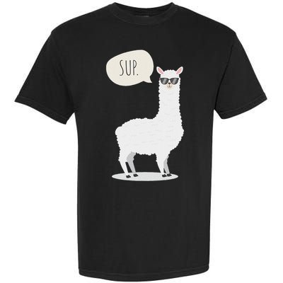Sup No Drama Llama Alpaca Garment-Dyed Heavyweight T-Shirt