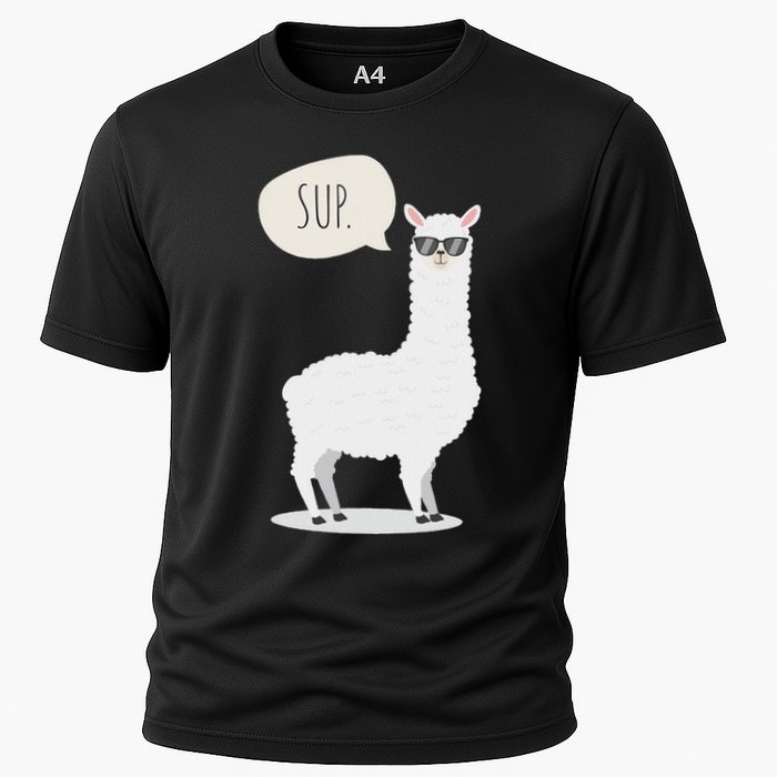 Sup No Drama Llama Alpaca Cooling Performance Crew T-Shirt