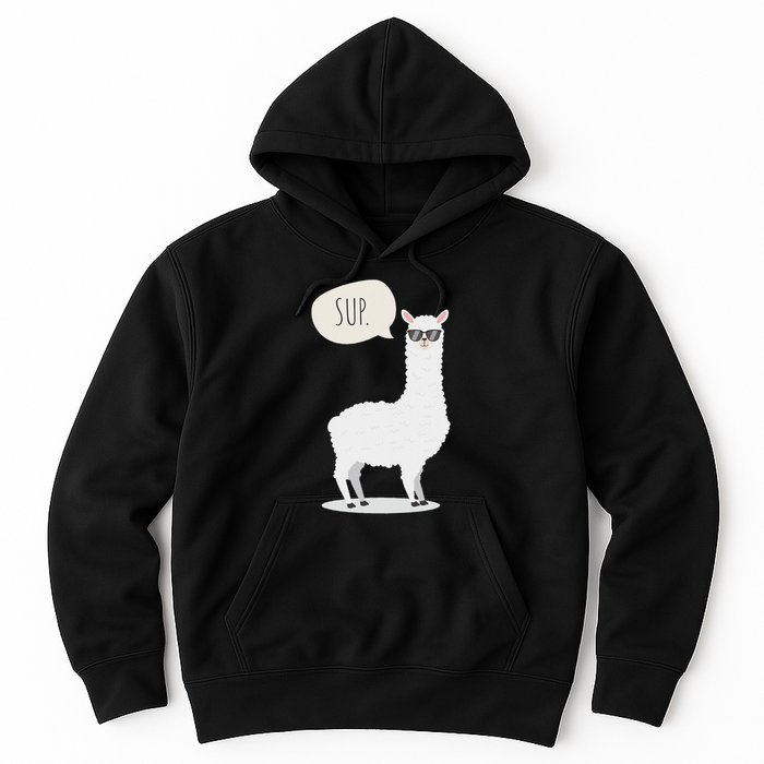 Sup No Drama Llama Alpaca Hoodie