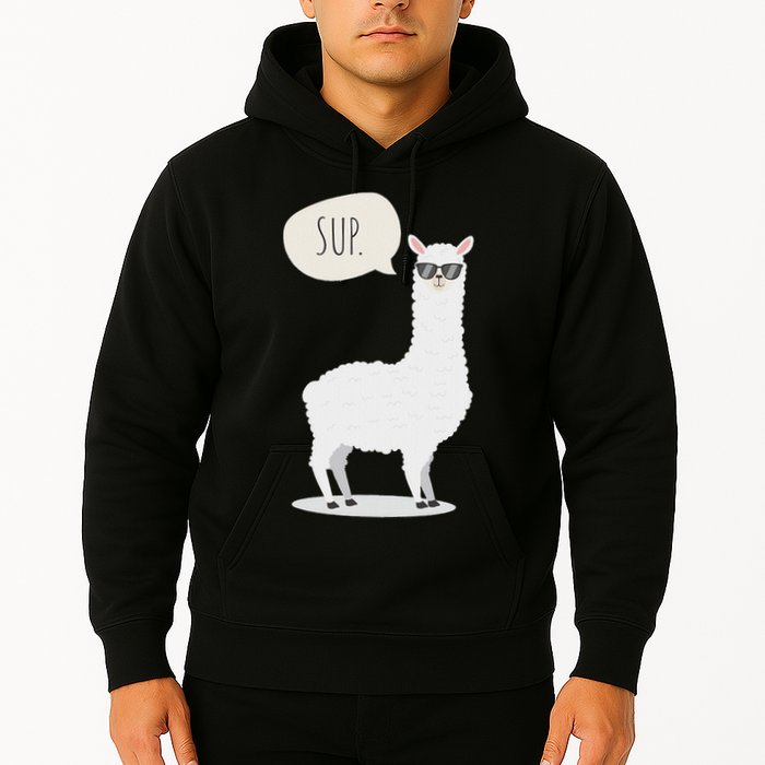Sup No Drama Llama Alpaca Hoodie