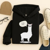 Sup No Drama Llama Alpaca Hoodie