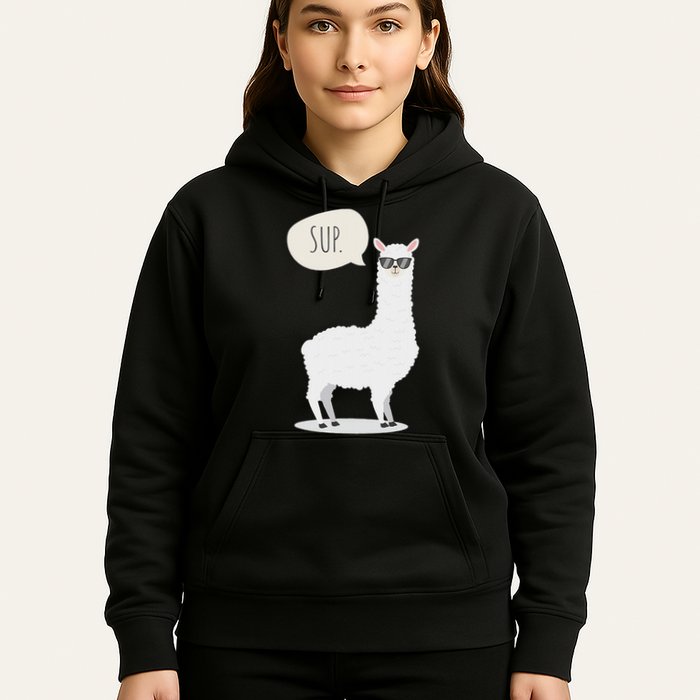 Sup No Drama Llama Alpaca Hoodie