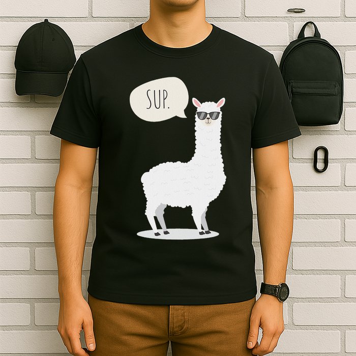 Sup No Drama Llama Alpaca T-Shirt