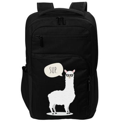 Sup No Drama Llama Alpaca Impact Tech Backpack