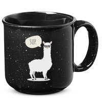 Sup No Drama Llama Alpaca 15oz Campfire Ceramic Mug