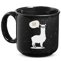 Sup No Drama Llama Alpaca 15oz Campfire Ceramic Mug