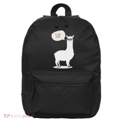 Sup No Drama Llama Alpaca 16 in Basic Backpack