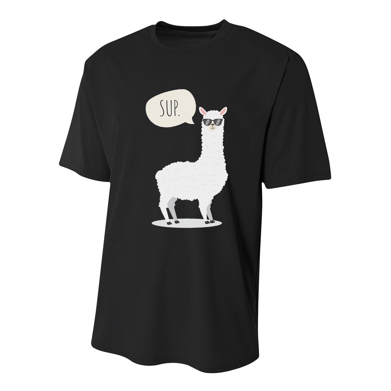 Sup No Drama Llama Alpaca Youth Performance Sprint T-Shirt
