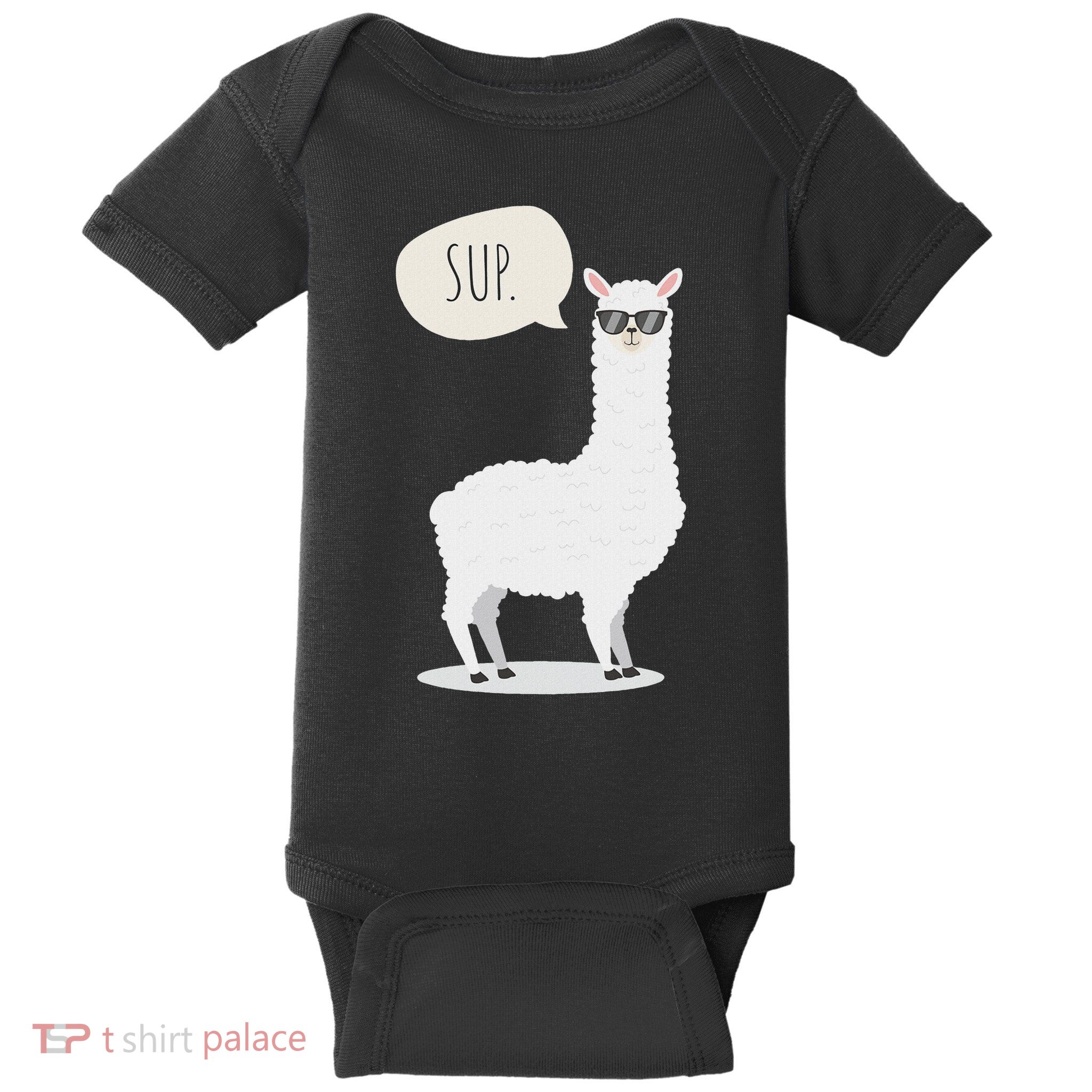 Sup No Drama Llama Alpaca Baby Bodysuit