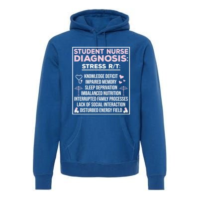 Student Nurse Diagnosis School Student Nurse Student Gift Premium Hoodie