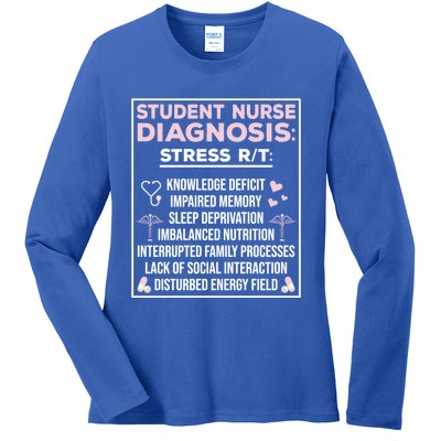 Student Nurse Diagnosis School Student Nurse Student Gift Ladies Long Sleeve Shirt