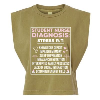 Student Nurse Diagnosis School Student Nurse Student Gift Garment-Dyed Women's Muscle Tee