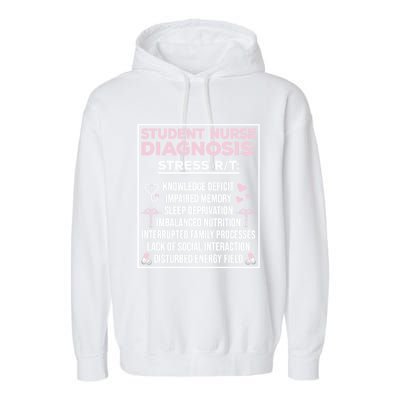 Student Nurse Diagnosis School Student Nurse Student Gift Garment-Dyed Fleece Hoodie