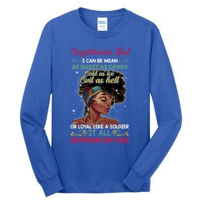 Sagittarius November December Birthday Funny Gift Tall Long Sleeve T-Shirt