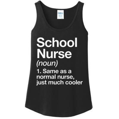 School Nurse Definition Funny Back To School First Day Ladies Essential Tank