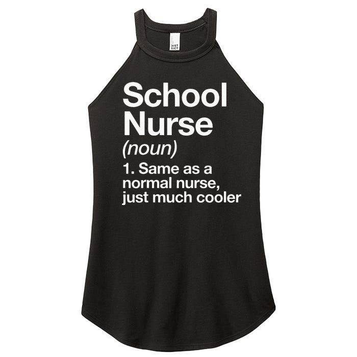 School Nurse Definition Funny Back To School First Day Women’s Perfect Tri Rocker Tank