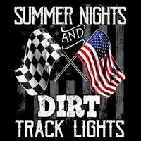Summer Nights Dirt Track Lights Racing Motocross Gift Impact Tech Backpack