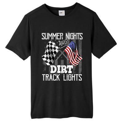 Summer Nights Dirt Track Lights Racing Motocross Gift Tall Fusion ChromaSoft Performance T-Shirt