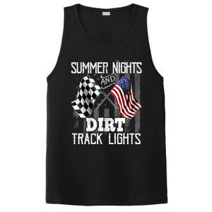 Summer Nights Dirt Track Lights Racing Motocross Gift PosiCharge Competitor Tank