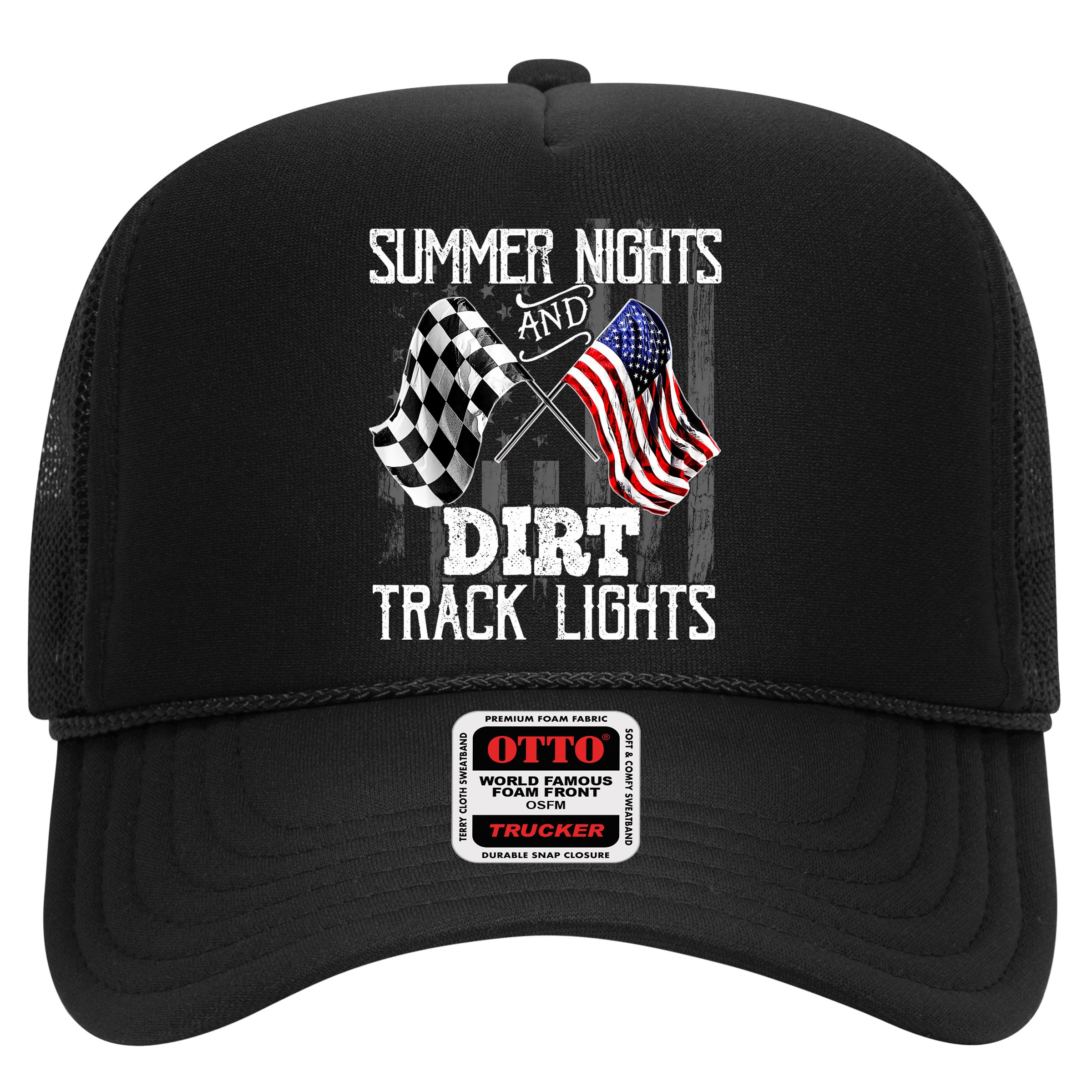 Summer Nights Dirt Track Lights Racing Motocross Gift Hat