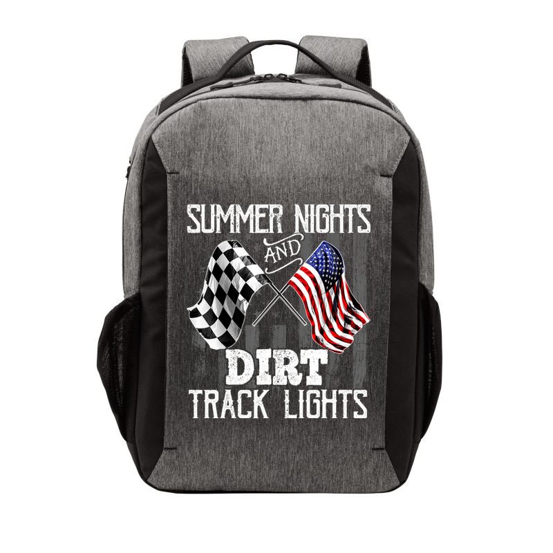 Summer Nights Dirt Track Lights Racing Motocross Gift Vector Backpack