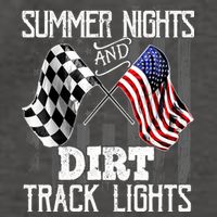 Summer Nights Dirt Track Lights Racing Motocross Gift Vector Backpack