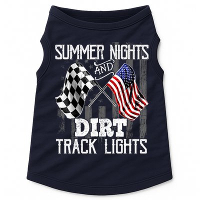 Summer Nights Dirt Track Lights Racing Motocross Gift Doggie Tank